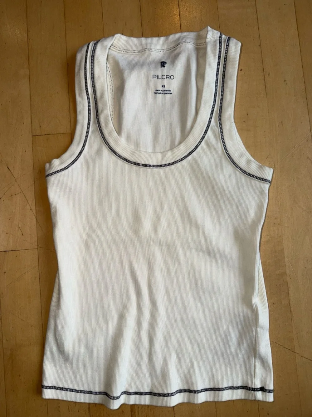 Pilcro Sunny Scoop Neck White Tank top, XS,  GD1249